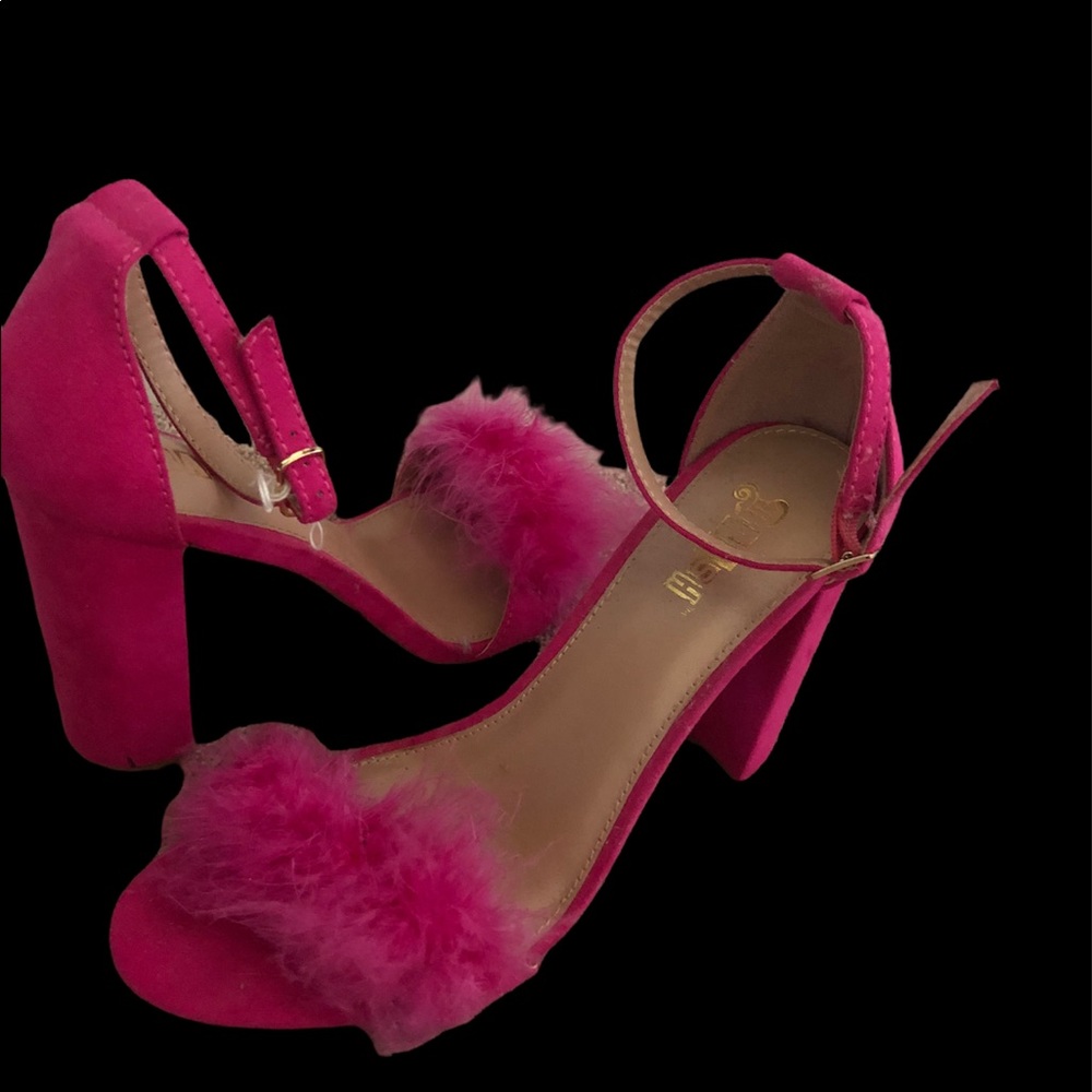 Brash furry heels